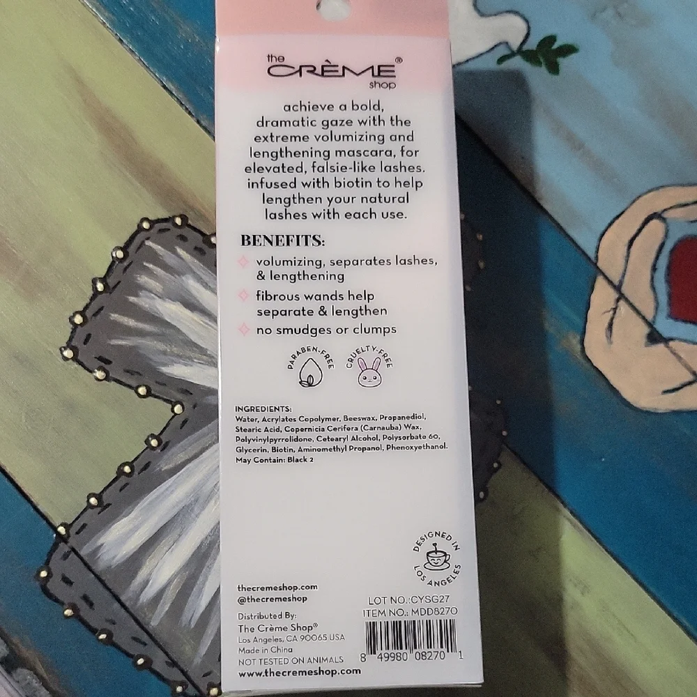 The Crème Shop 3D Mascara Dramatic Duo - Black and Pink